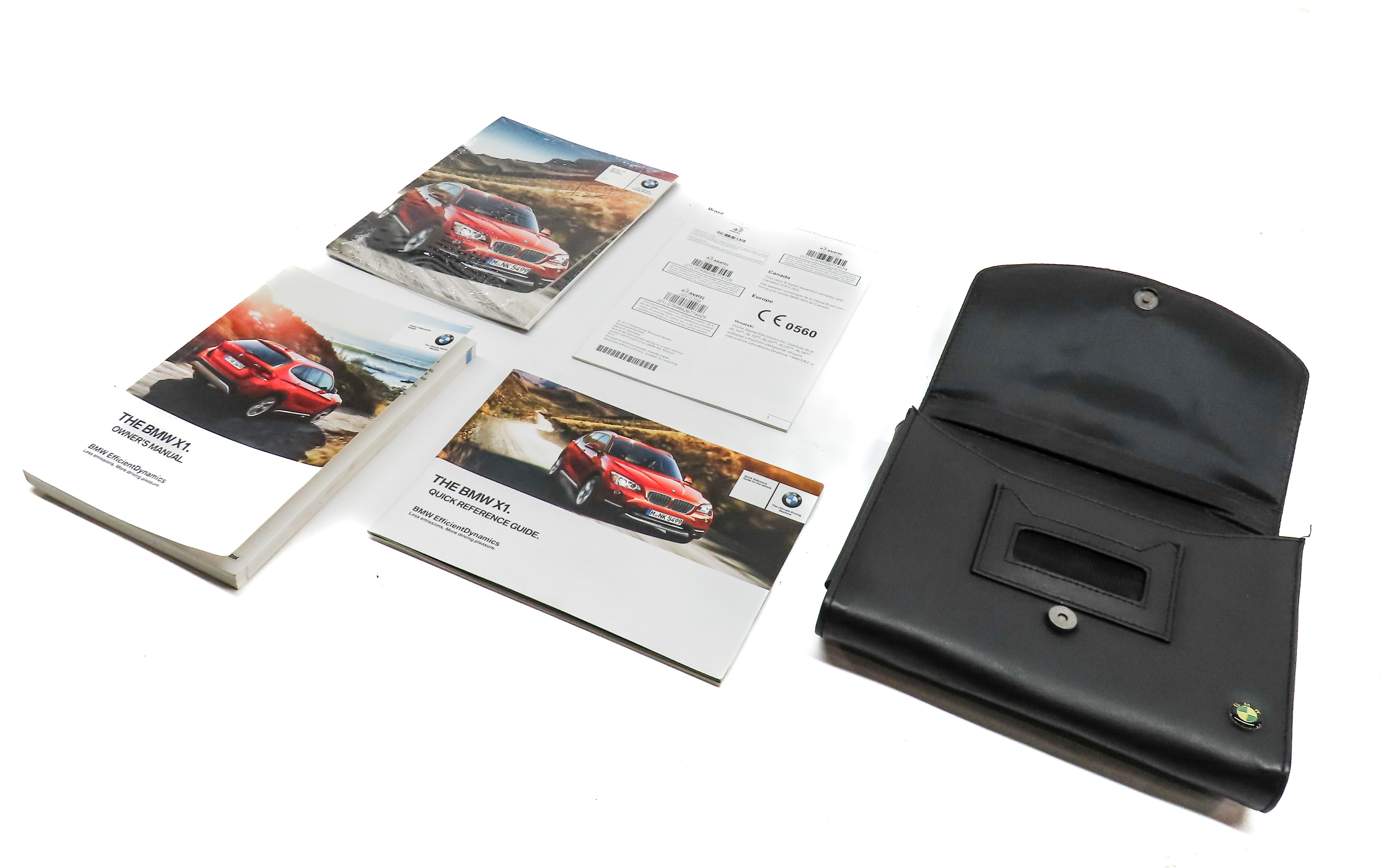 2014 BMW X1 (E84) 2.0L (N20) ENGINE OWNER'S MANUAL BOOKLET SET w/CASE — exact item pictured